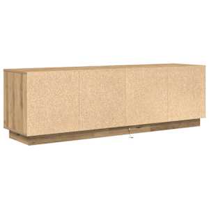 TV skříňka s LED osvětlením dub artisan 160,5x41x50 cm - obrázek 9