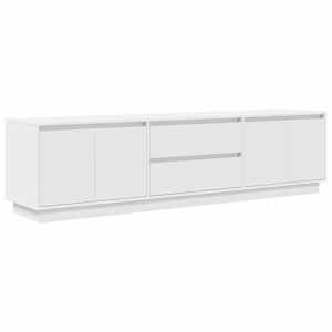 TV skříňka s LED osvětlením bílá 193,5x41x50 cm - obrázek 3