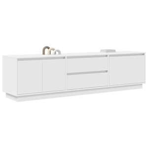 TV skříňka s LED osvětlením bílá 193,5x41x50 cm - obrázek 5