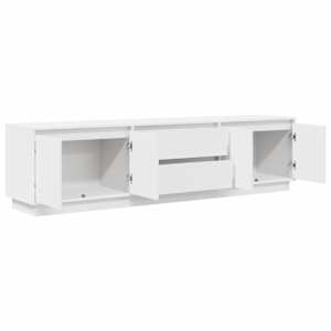 TV skříňka s LED osvětlením bílá 193,5x41x50 cm - obrázek 6