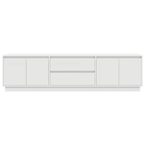 TV skříňka s LED osvětlením bílá 193,5x41x50 cm - obrázek 7