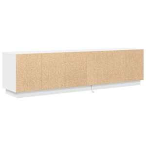 TV skříňka s LED osvětlením bílá 193,5x41x50 cm - obrázek 9