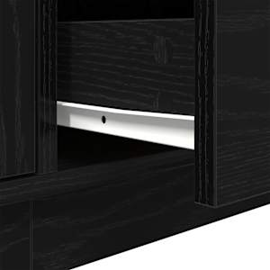TV skříňka s LED osvětlením černý dub 193,5x41x50 cm - obrázek 12