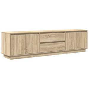 TV skříňka s LED osvětlením Dub Sonoma 193,5x41x50 cm - obrázek 3