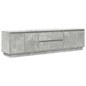 TV skříňka s LED osvětlením betonově šedá 193,5x41x50 cm - obrázek 3
