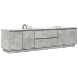 TV skříňka s LED osvětlením betonově šedá 193,5x41x50 cm - obrázek 5