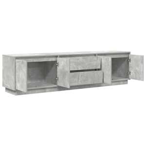 TV skříňka s LED osvětlením betonově šedá 193,5x41x50 cm - obrázek 6