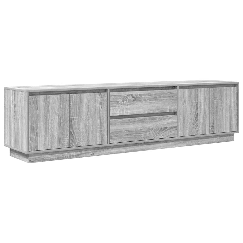 vidaXL TV-taso LED-valoilla harmaa Sonoma 193,5x41x50 cm