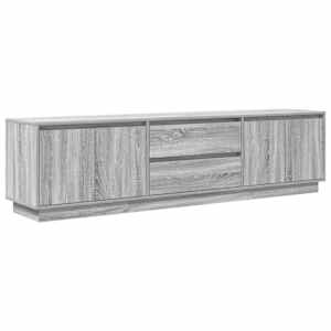 TV skříňka s LED světly šedá Sonoma 193,5x41x50 cm - obrázek 3