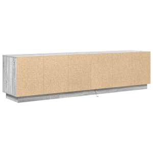 TV skříňka s LED světly šedá Sonoma 193,5x41x50 cm - obrázek 9