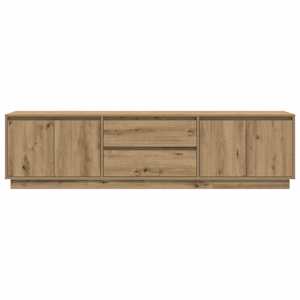 TV skříňka s LED osvětlením dub artisan 193,5x41x50 cm - obrázek 7