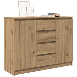 Příborník se zásuvkami Artisan Dub kompozitní dřevo - obrázek 4