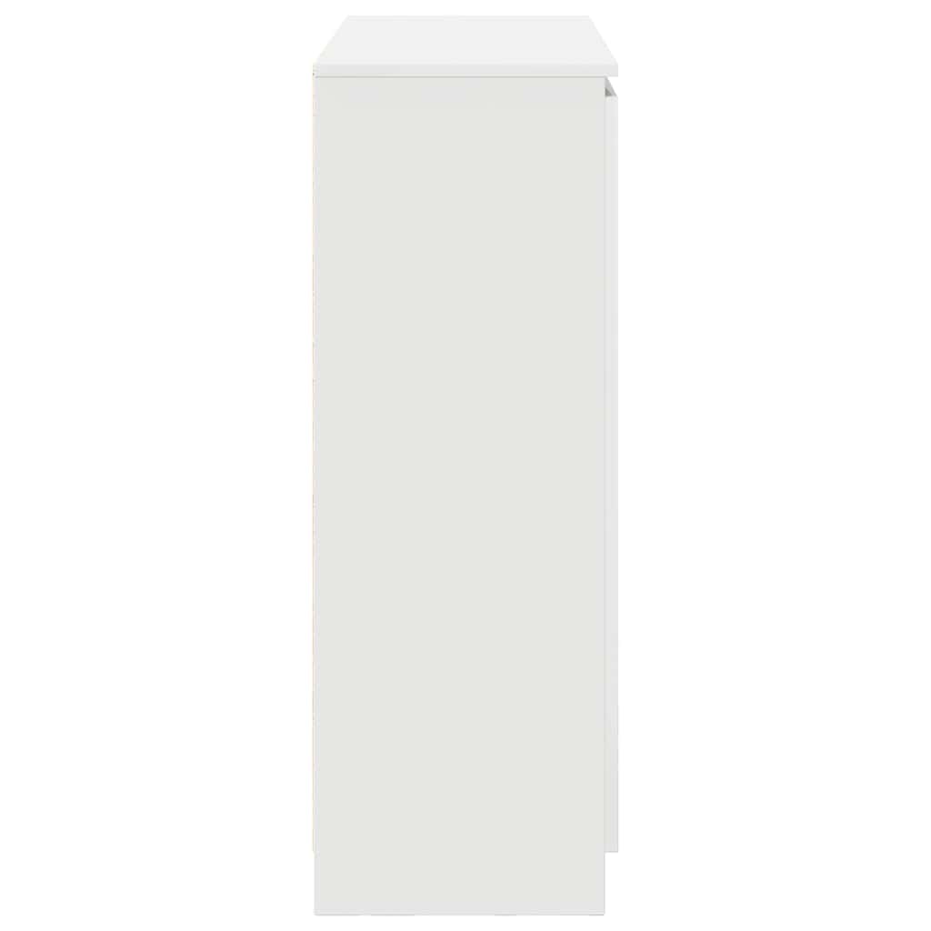 Mobile Da Ingresso Consolle Dal Design Elegante Con Cassetti 100 X 35 X 765 Cm Legno Multistrato Bianco Dec031680 86465754