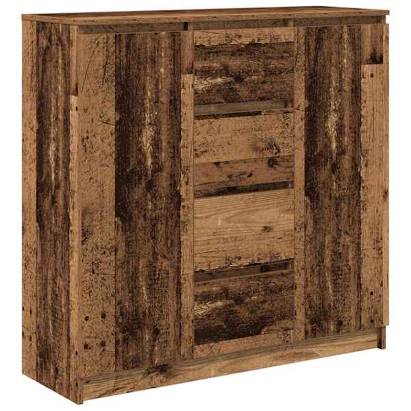 vidaXL puhvetkapp sahtlitega, vana puit, 100,5x35x98,5 cm, tehispuit