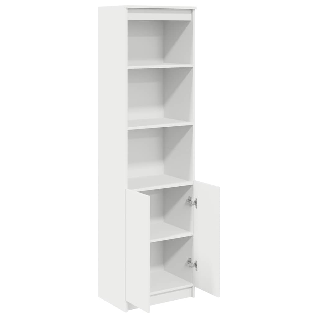 vidaXL Highboard 50x35x180 cm spaanplaat wit, foto 4