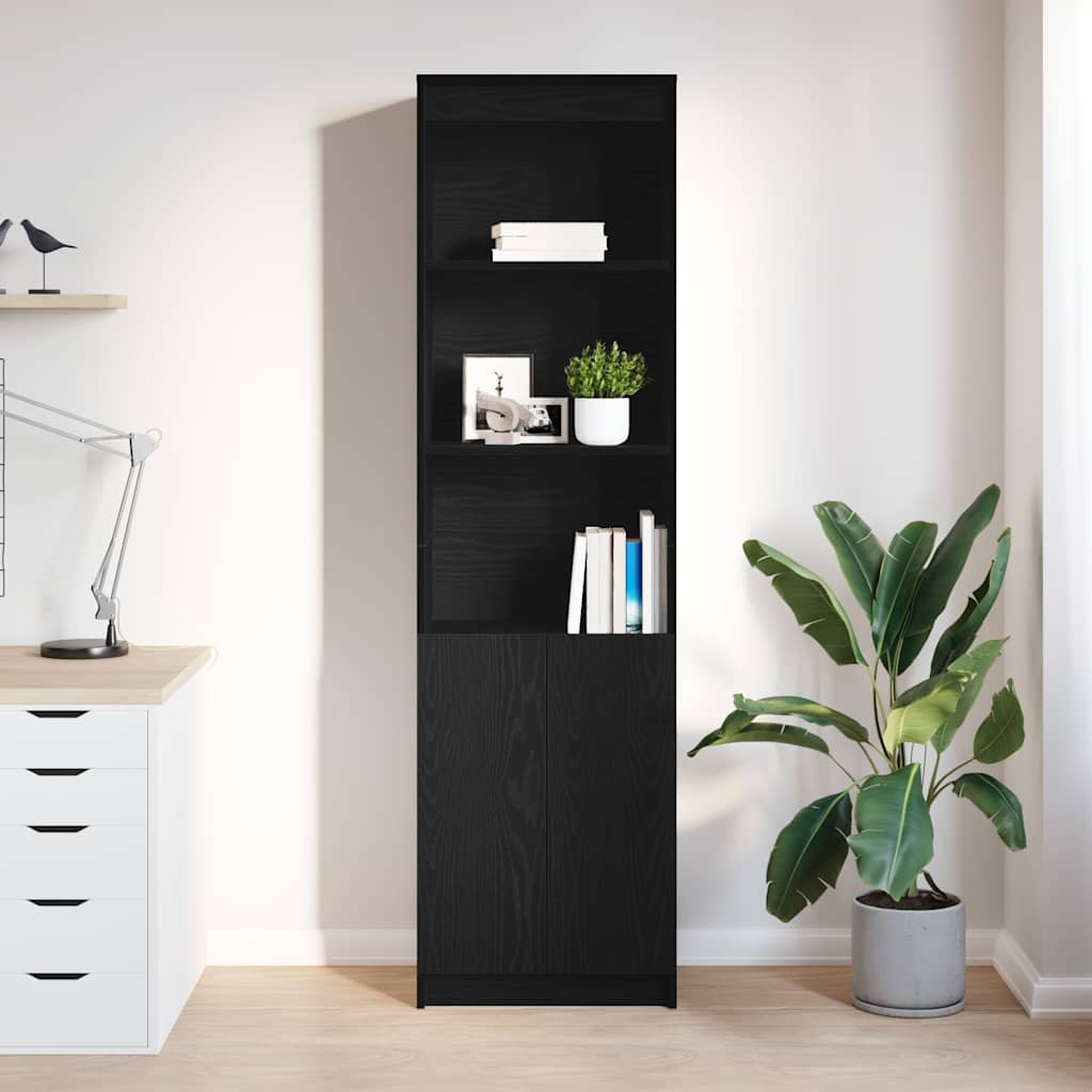 Thumbnail - vidaXL Highboard Schwarz Eichen-Optik 50x35x180 cm Holzwerkstoff