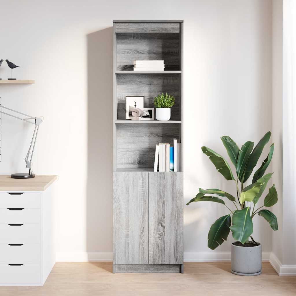 vidaXL Dulapuri gri Sonoma 50x35x180 cm din lemn prelucrat