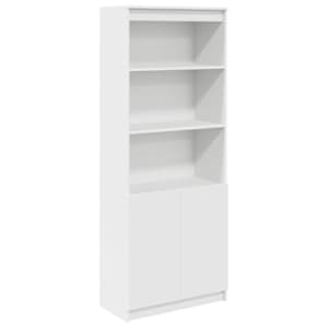 Skříň highboard bílá 70 x 35 x 180 cm kompozitní dřevo - obrázek 2