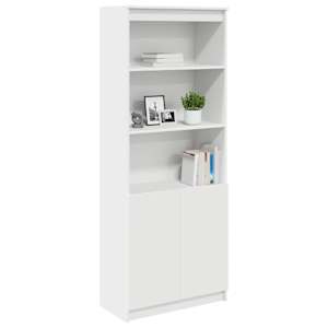 Skříň highboard bílá 70 x 35 x 180 cm kompozitní dřevo - obrázek 4