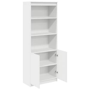Skříň highboard bílá 70 x 35 x 180 cm kompozitní dřevo - obrázek 5