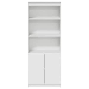 Skříň highboard bílá 70 x 35 x 180 cm kompozitní dřevo - obrázek 6