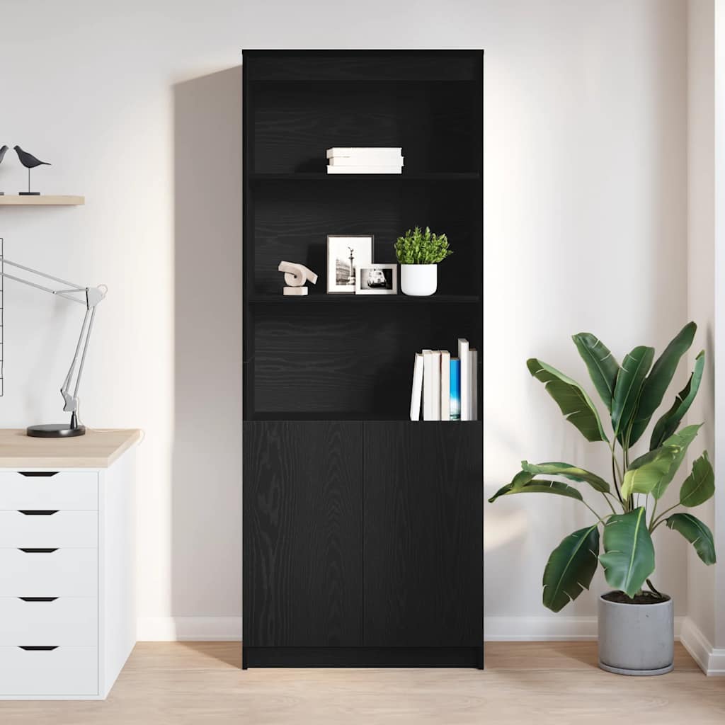 Thumbnail - vidaXL Highboard Schwarz Eichen-Optik 70x35x180 cm Holzwerkstoff
