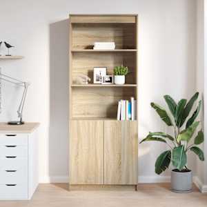 Skříň highboard dub sonoma 70 x 35 x 180 cm kompozitní dřevo - obrázek 3
