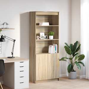 Skříň highboard dub sonoma 70 x 35 x 180 cm kompozitní dřevo - obrázek 1
