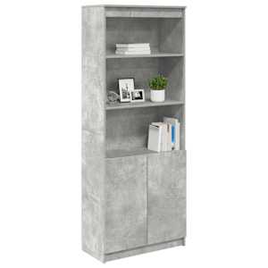 Skříň highboard betonově šedá 70 x 35 x 180 cm kompozitní dřevo - obrázek 4