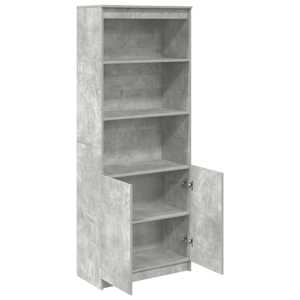 Skříň highboard betonově šedá 70 x 35 x 180 cm kompozitní dřevo - obrázek 5