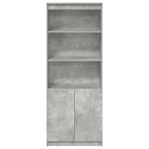 Skříň highboard betonově šedá 70 x 35 x 180 cm kompozitní dřevo - obrázek 6