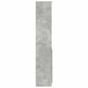 Skříň highboard betonově šedá 70 x 35 x 180 cm kompozitní dřevo - obrázek 7