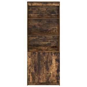 Skříň highboard kouřový dub 70 x 35 x 180 cm kompozitní dřevo - obrázek 6