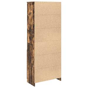 Skříň highboard kouřový dub 70 x 35 x 180 cm kompozitní dřevo - obrázek 8