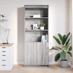 Skříň highboard šedá sonoma 70 x 35 x 180 cm kompozitní dřevo - obrázek 3
