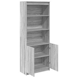 Skříň highboard šedá sonoma 70 x 35 x 180 cm kompozitní dřevo - obrázek 5