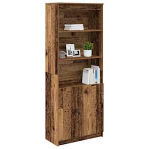 Skříň highboard Staré dřevo 70x35x180 cm kompozitní dřevo - obrázek 4