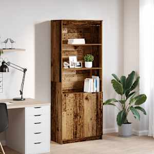 Skříň highboard Staré dřevo 70x35x180 cm kompozitní dřevo - obrázek 1