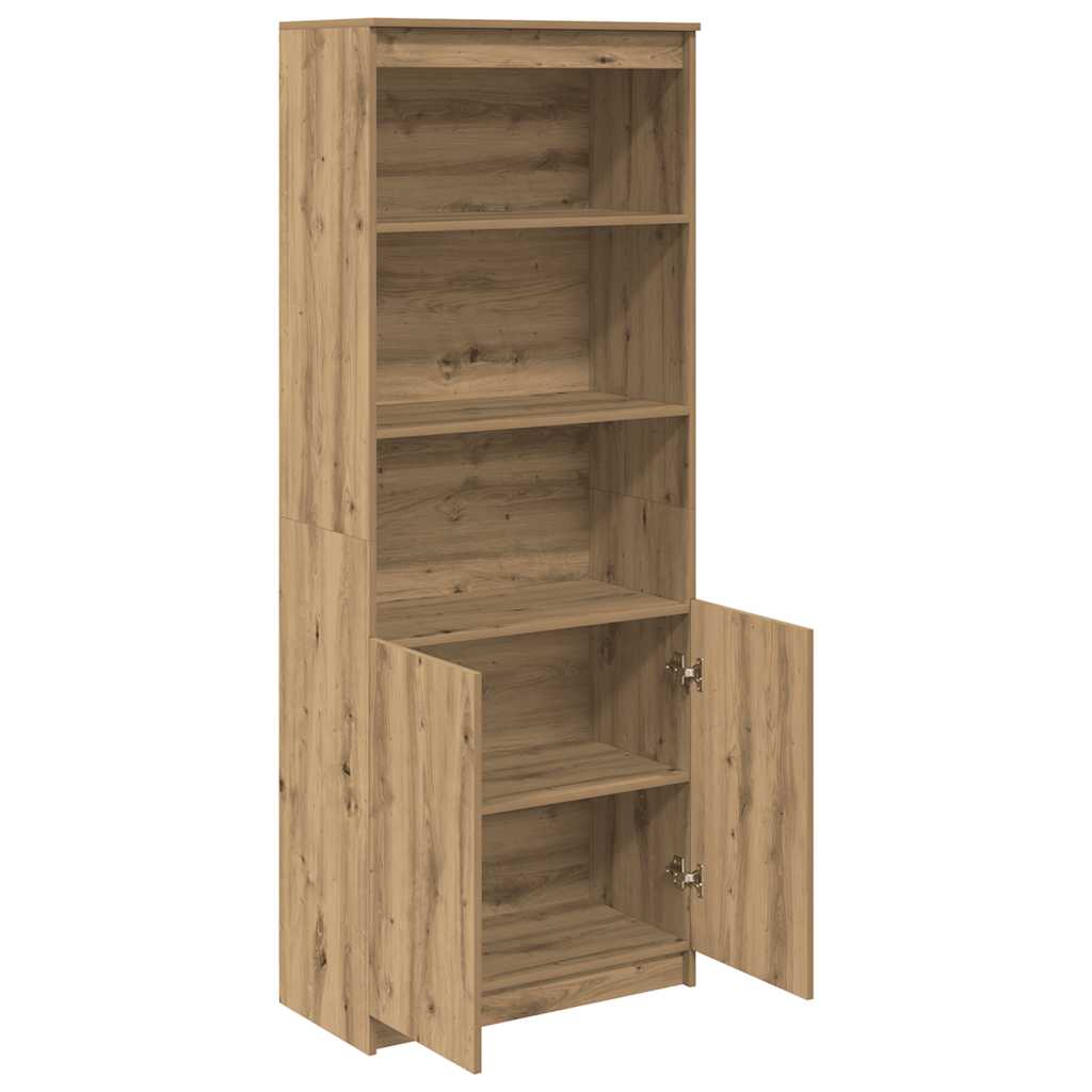 vidaXL Highboard 70x35x180 cm spaanplaat ambachtelijk eikenkleurig, foto 4