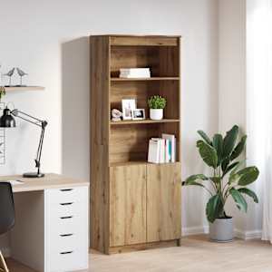 Visoka omara artisian hrast 70x35x180 cm inženirski les