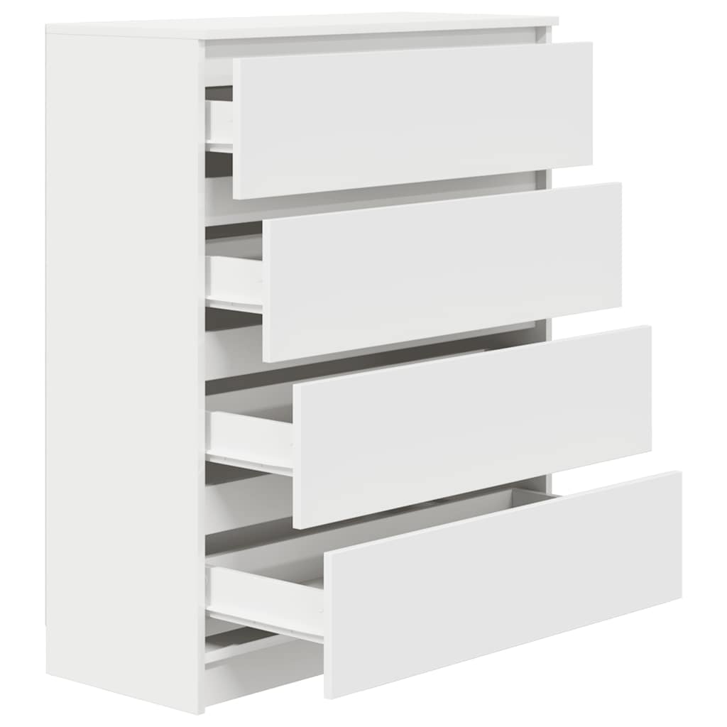 vidaXL Dressoir 80x35x99 cm bewerkt hout wit, foto 4