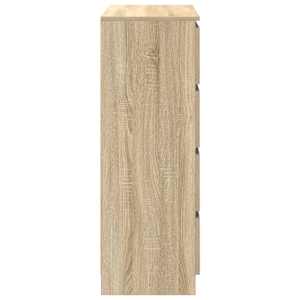 Příborník dub sonoma 80x35x99 cm kompozitní dřevo - obrázek 7