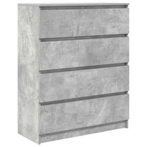 Příborník betonově šedý 80x35x99 cm kompozitní dřevo - obrázek 2