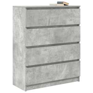 Příborník betonově šedý 80x35x99 cm kompozitní dřevo - obrázek 4