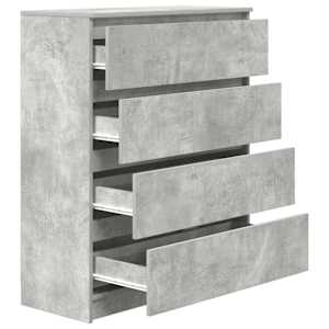 Příborník betonově šedý 80x35x99 cm kompozitní dřevo - obrázek 5