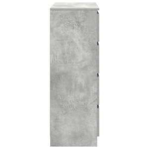 Příborník betonově šedý 80x35x99 cm kompozitní dřevo - obrázek 7