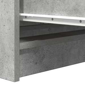 Příborník betonově šedý 80x35x99 cm kompozitní dřevo - obrázek 10