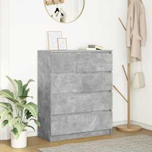 Příborník betonově šedý 80x35x99 cm kompozitní dřevo - obrázek 1