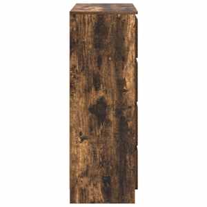 Příborník kouřový dub 80x35x99 cm kompozitní dřevo - obrázek 7