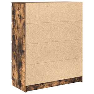 Příborník kouřový dub 80x35x99 cm kompozitní dřevo - obrázek 8
